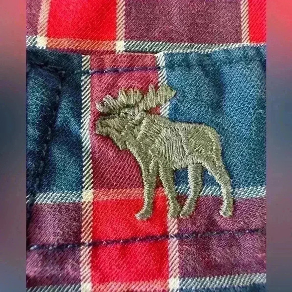 Abercrombie & Fitch Men’s Button Up Plaid Long Sleeve Shirt Lot of 3 Size Large - Picture 11 of 15